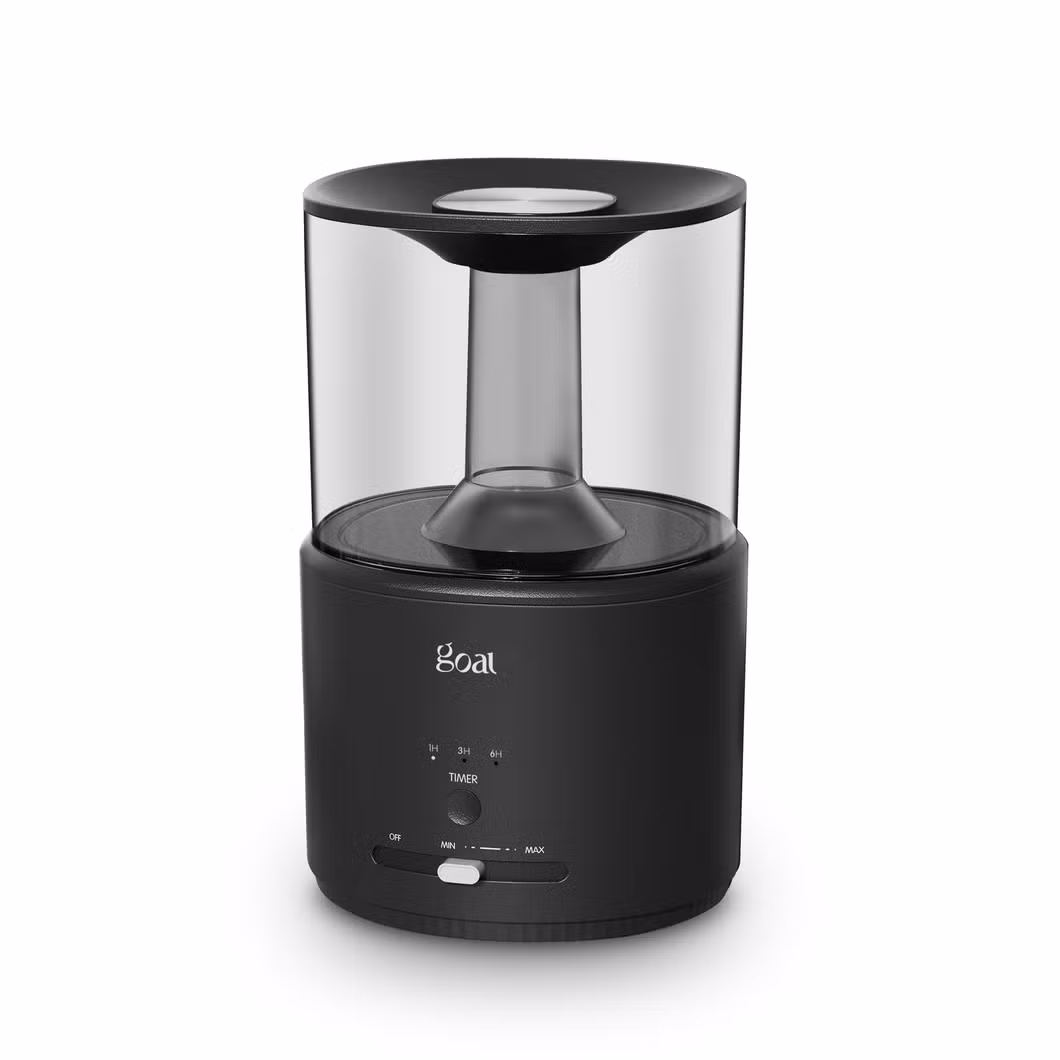 Top Fill Mini Portable Plastic Ultrasonic Humidifier with Aroma Diffuser and Night Light for Home Use