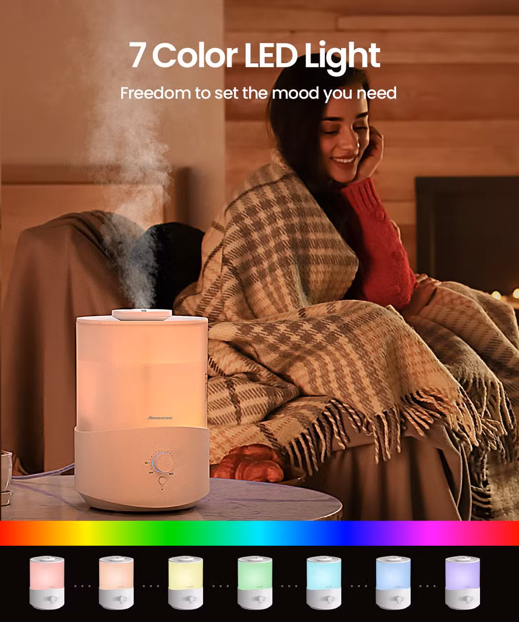 H2O Air Home Fogger Mist Diffusers Home Essential Oil Ultrasonic Air Humidifier