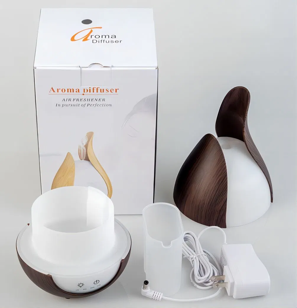 Hot Sale Humidificador 200ml Wood Grain Aroma Diffuser Ultrasonic Cool Mist Mini USB Portable Room Smart Air Humidifier