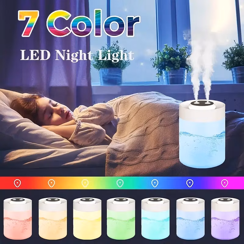 4L Large Capacity Household Mute Bedroom Office Air Conditioning Room Double Spray Fog Aromatherapy Air Humidifier
