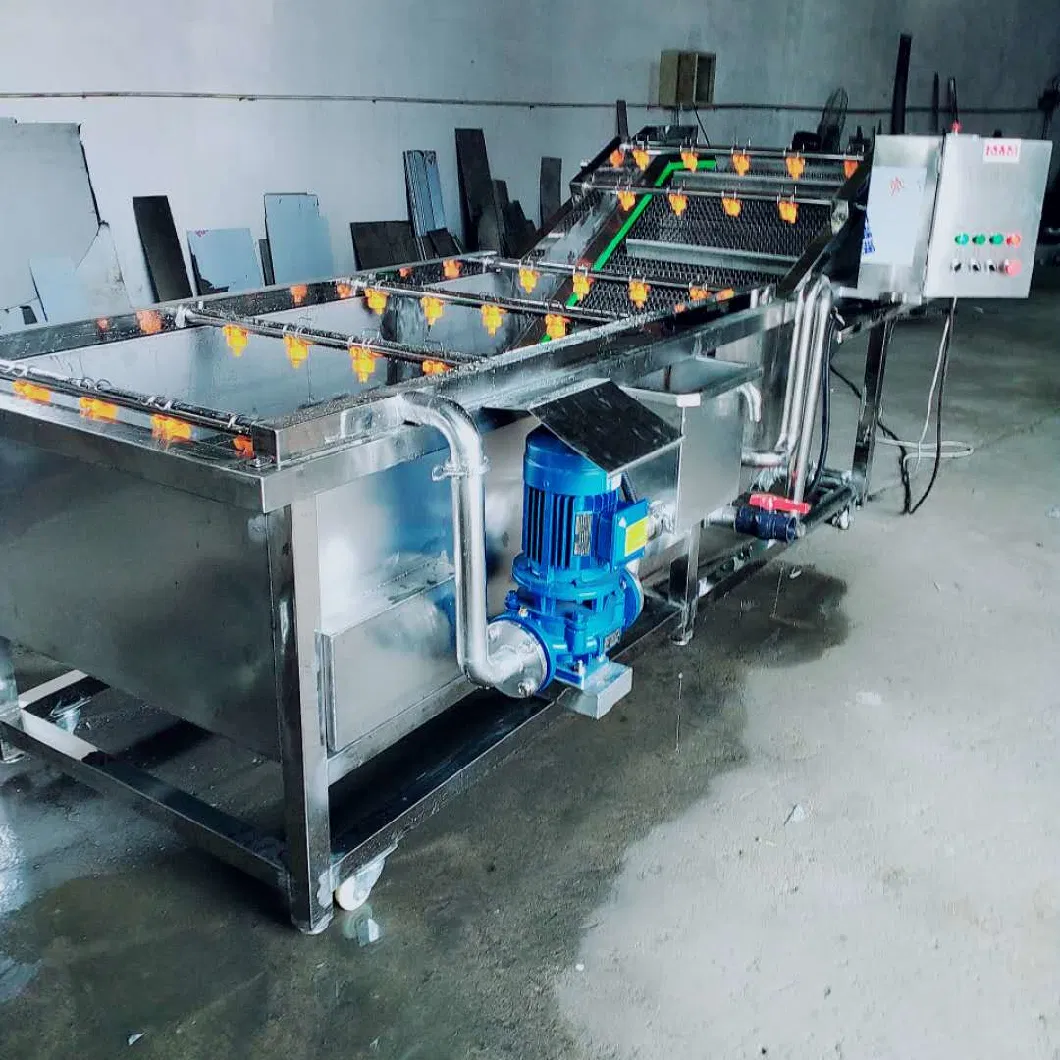 Industrial Air Bubble Potato Carrot Meat Washer Fruit Vegetable Bubble Washing Machine/Food Vegetable Washing Equipment