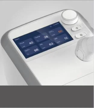 CE Marked Hfnc High Flow Nasal Cannula High Flow Heated Respiratory Humidifier with Trolley for Hospital