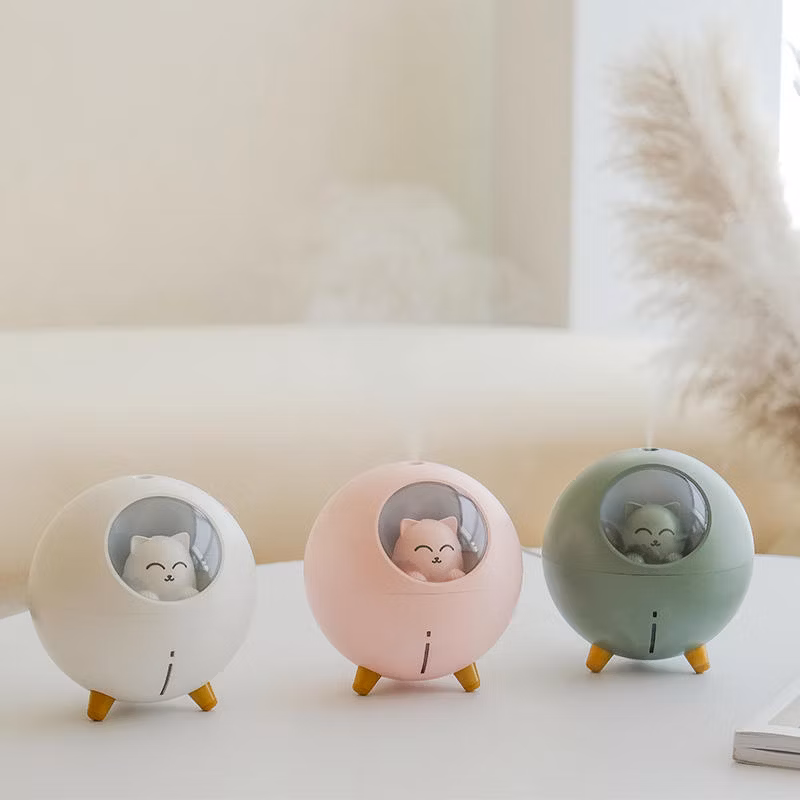 Cat Shape Cool Misting Personal Mini Portable Ultrasonic Spray Humidifier