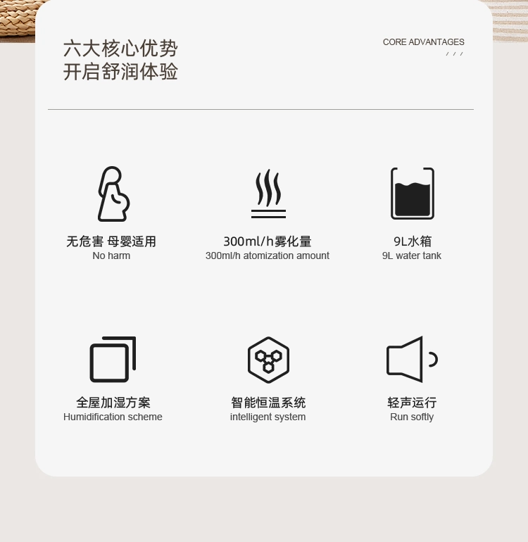 Cool Mist Water Pump Structure Floor Stand Humidifier Sterilize Humidifier UV Pureifier Household Air Purifier Floor Stand Humidifimist Maker WiFi Smart Machine