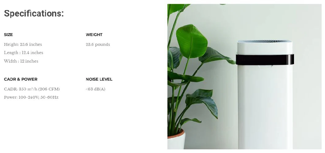Airdog Xd5 Room Air Purifier and Humidifier HEPA Air Purifier for Home