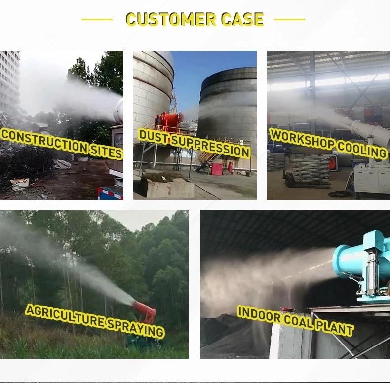 2020 Portable Dust Suppression Fog Cannon for Plant Diseases Prevention