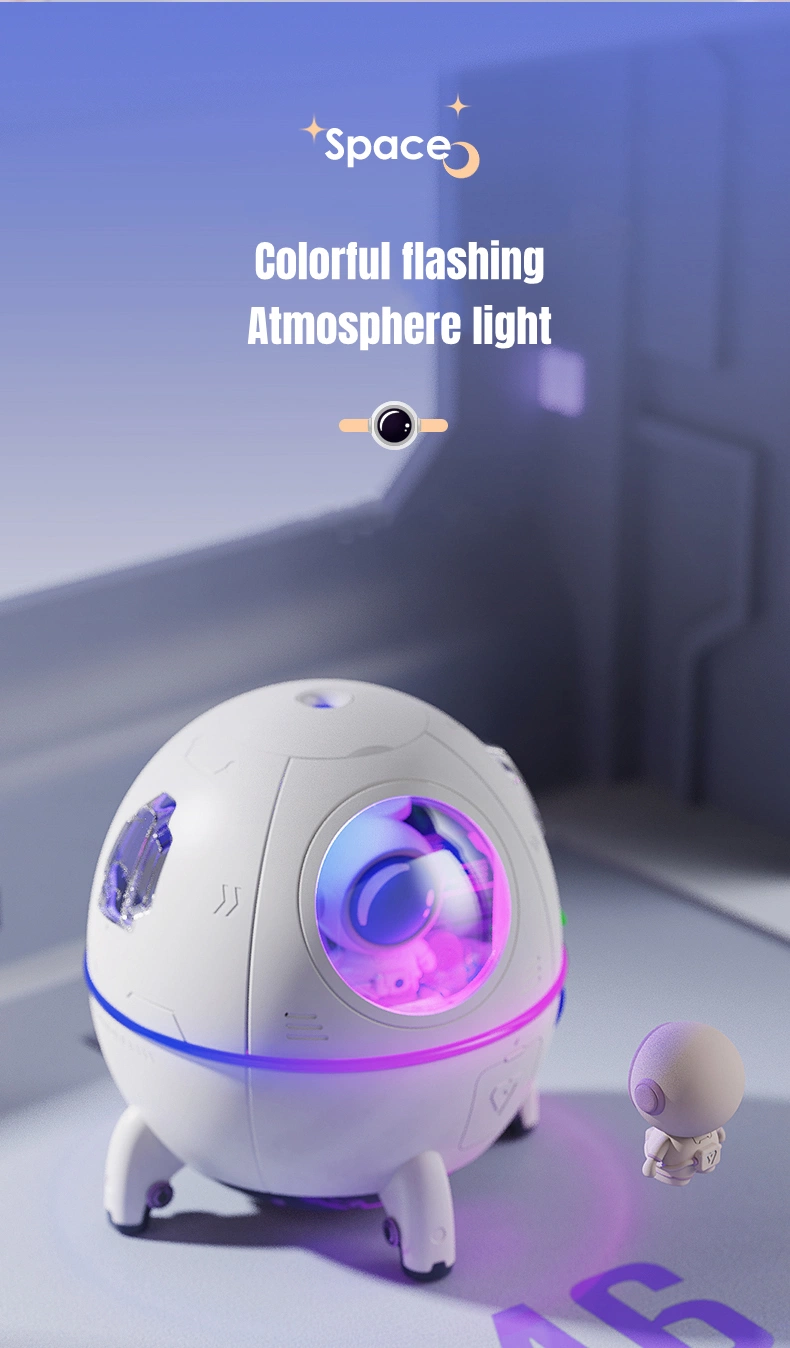 New USB Home Spaceship Cute Humidifier Atmosphere Light Humidifier Smart Air Humidifiers