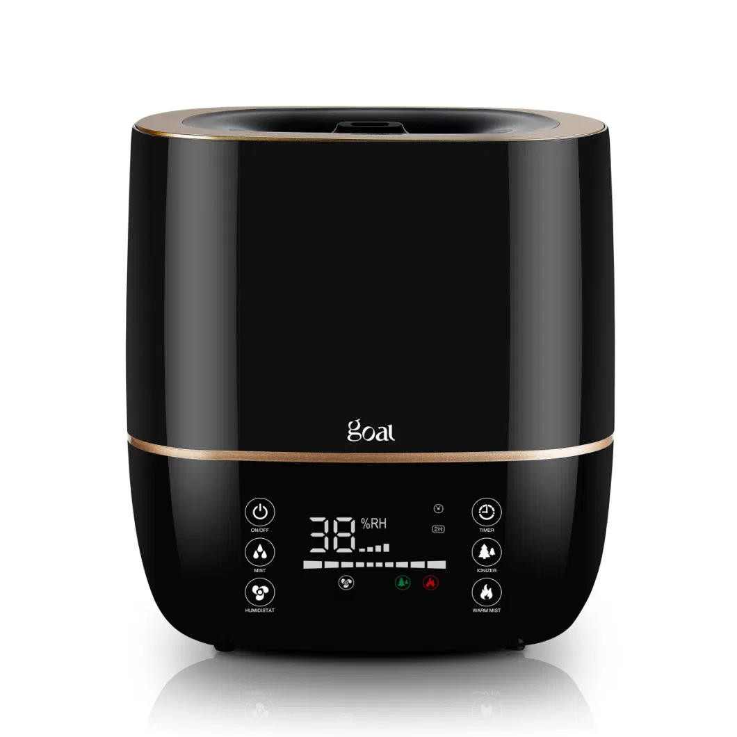 Go-2845 Timer Ionizer Remote Large Humidifier 5L LED Display Digital Hybrid Cool Mist Warm Mist Humidifier