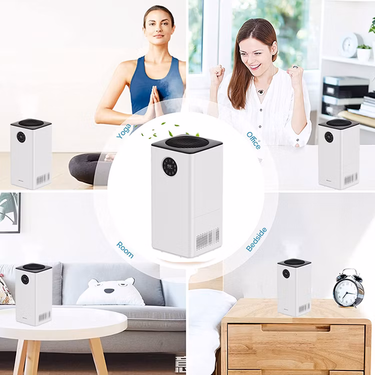 No Fog Evaporative Humidifier with UV Air Purifier with Child Lock