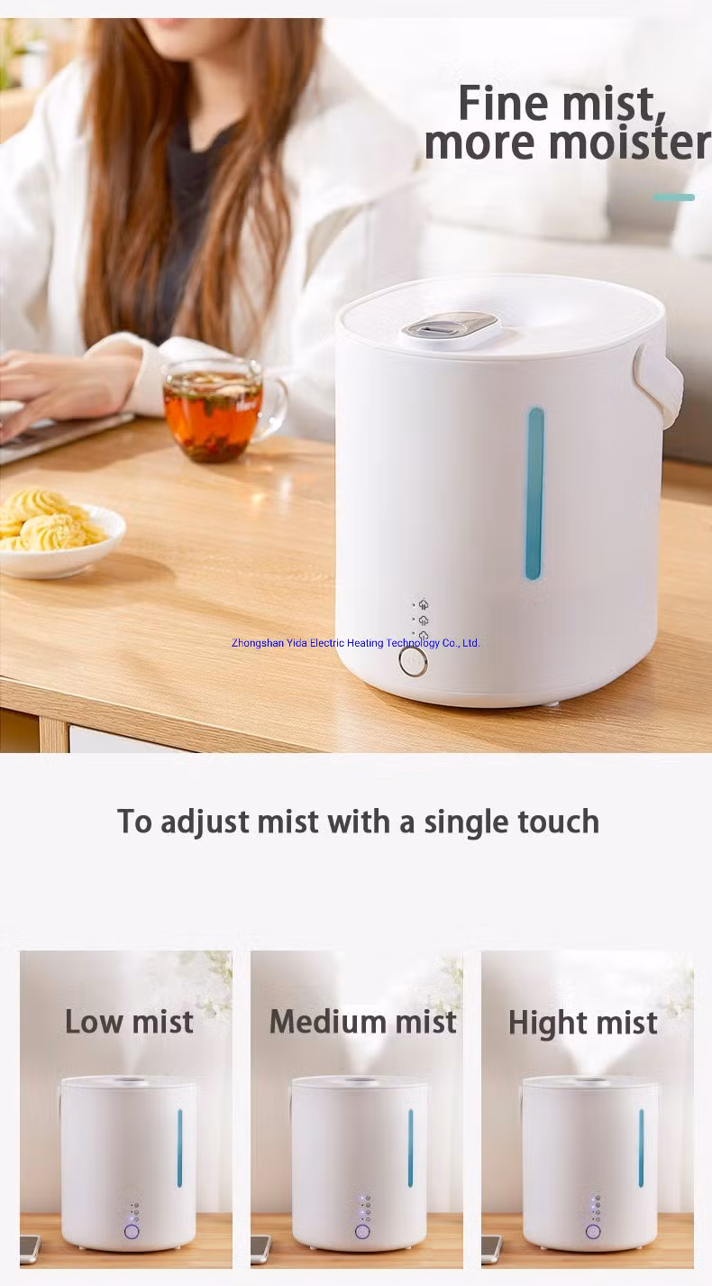 2022 New Design 2.8L Cool Mist H2O Humidifier Top Filling Home Humidifier Air Purifier Humidifier