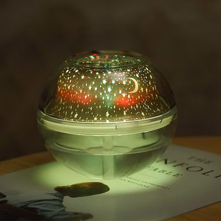 Cool Mist Portable USB Humidifier Travel Room Humidifier with Projector