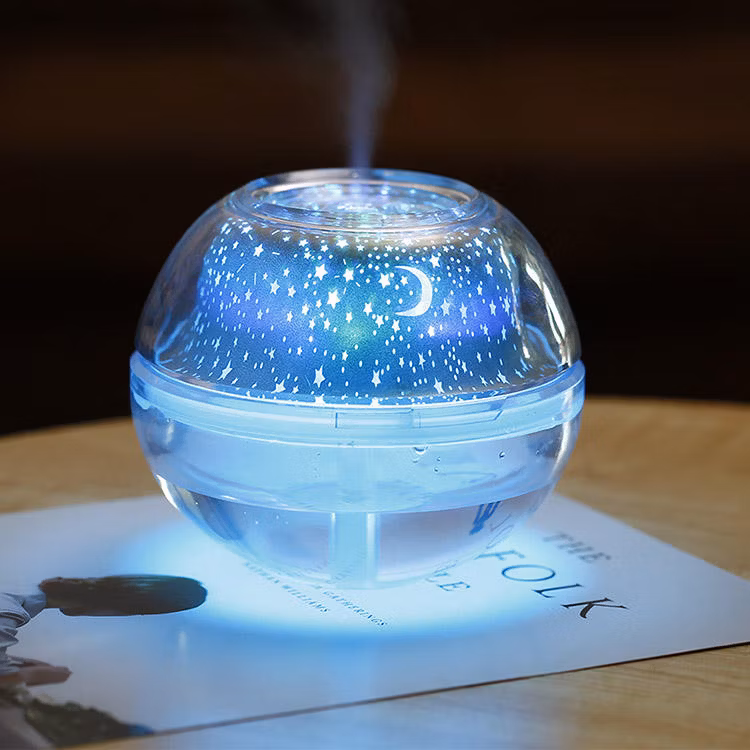 Cool Mist Portable USB Humidifier Travel Room Humidifier with Projector