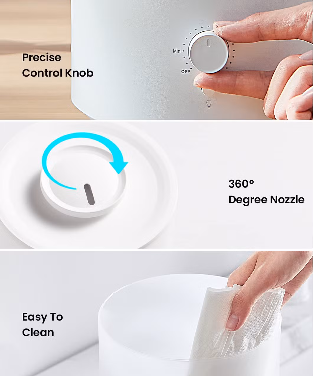 H2O Air Home Fogger Mist Diffusers Home Essential Oil Ultrasonic Air Humidifier
