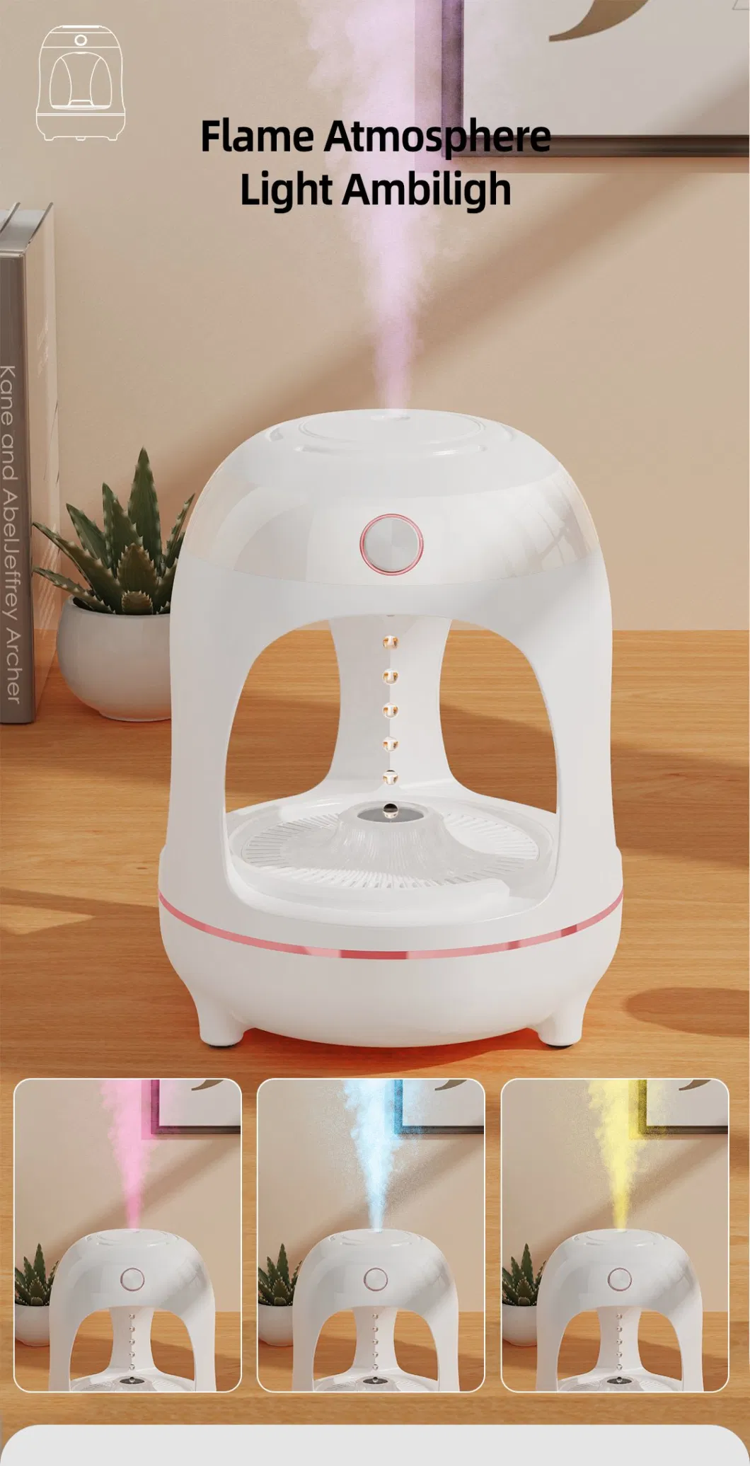Rechargeable Home Small Steam Creative USB Ultrasonic Humidifier Mini Room Cool Mist Mak