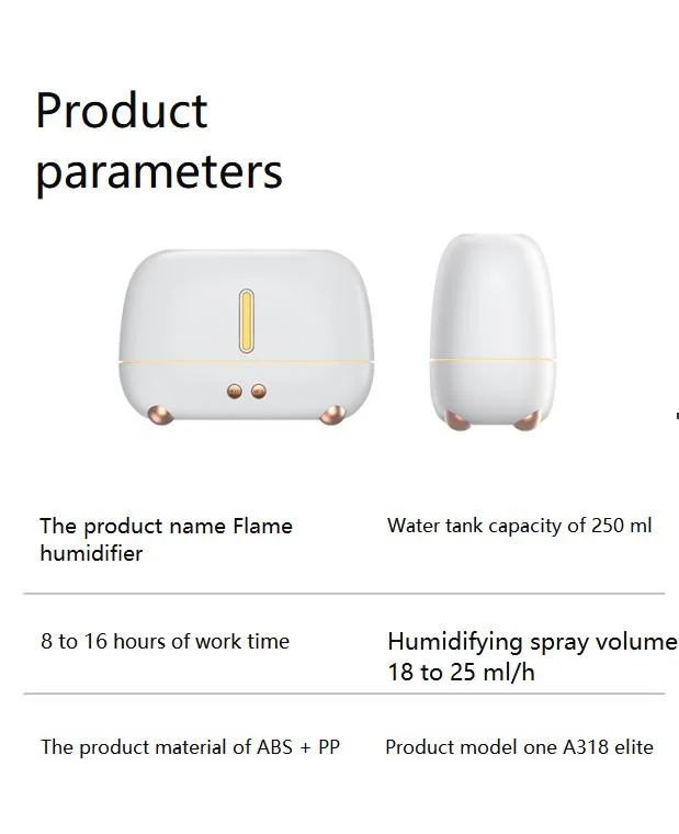 Factory Direct Sale Fire Flame Humidifier Aroma Diffuser 2022 Air Essential Oil Ultrasonic Humidifier
