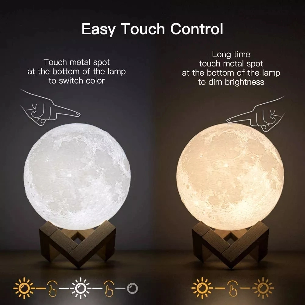 Aromatherapy Essential Oil Water Light Diffuser USB Mini Purifier Waterless Moon Humidifier