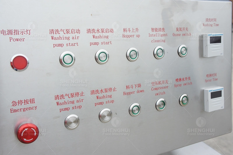Automatic Ozone Bean Sprouts Washing Machine Fruit Cleaning Machine Air Bubble Meat Washer