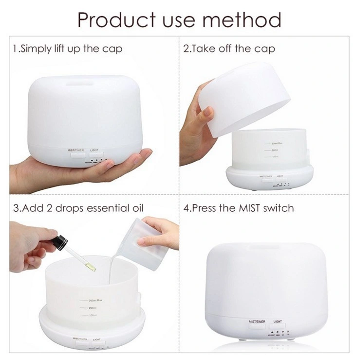 Wireless Large Humidifiers Aroma Diffuser Ultrasonic Cool Mist Spray Mini Humidifiers for Baby Room with Remote Control