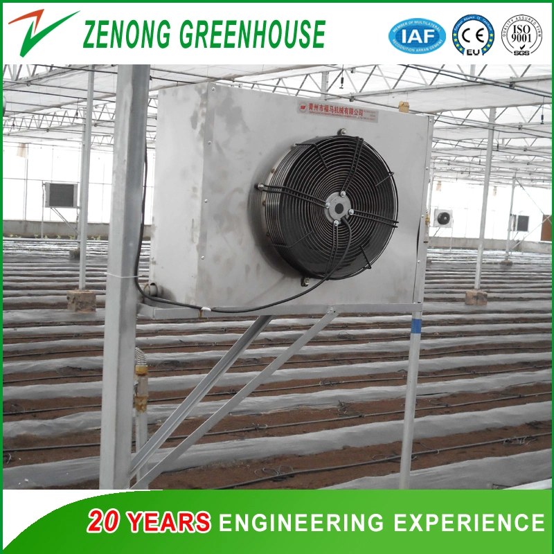 High Qualtiy Double Layer Hollow PC Board Greenhouse with Heating Fan for Cold Area