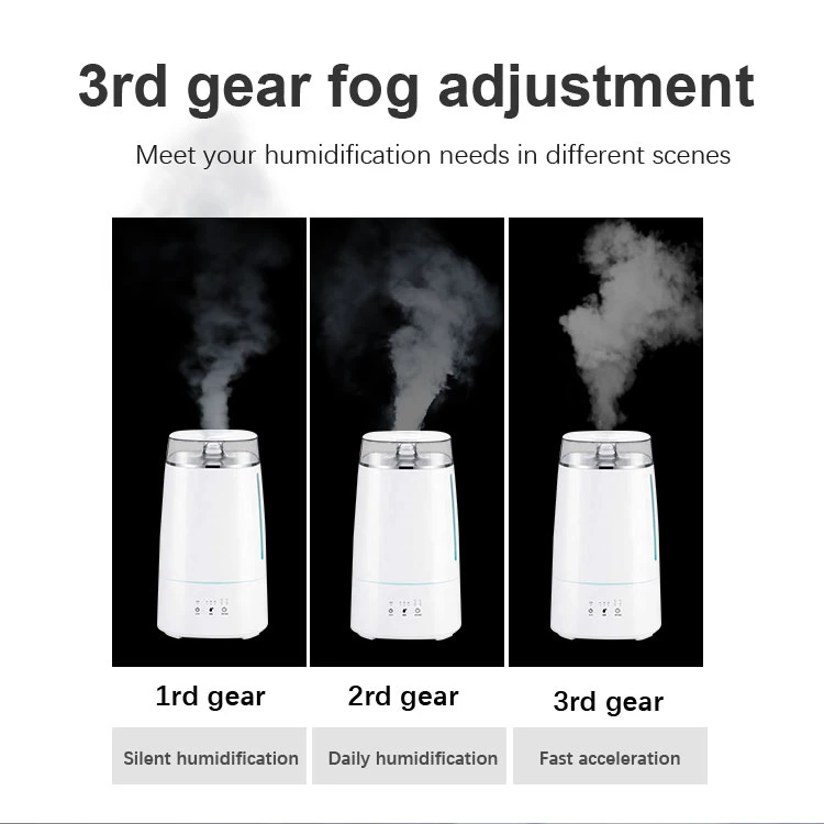 Original LED UV Lamp 4L Large Capacity Household Baby Bedroom Office Mute Ultrasonic Air Purifying Humidifier