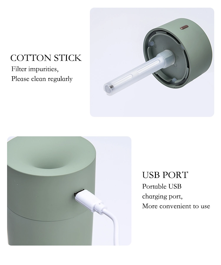 Top Selling LED Light Cool Mist Car Portable USB Diffuser Aroma Humidifier