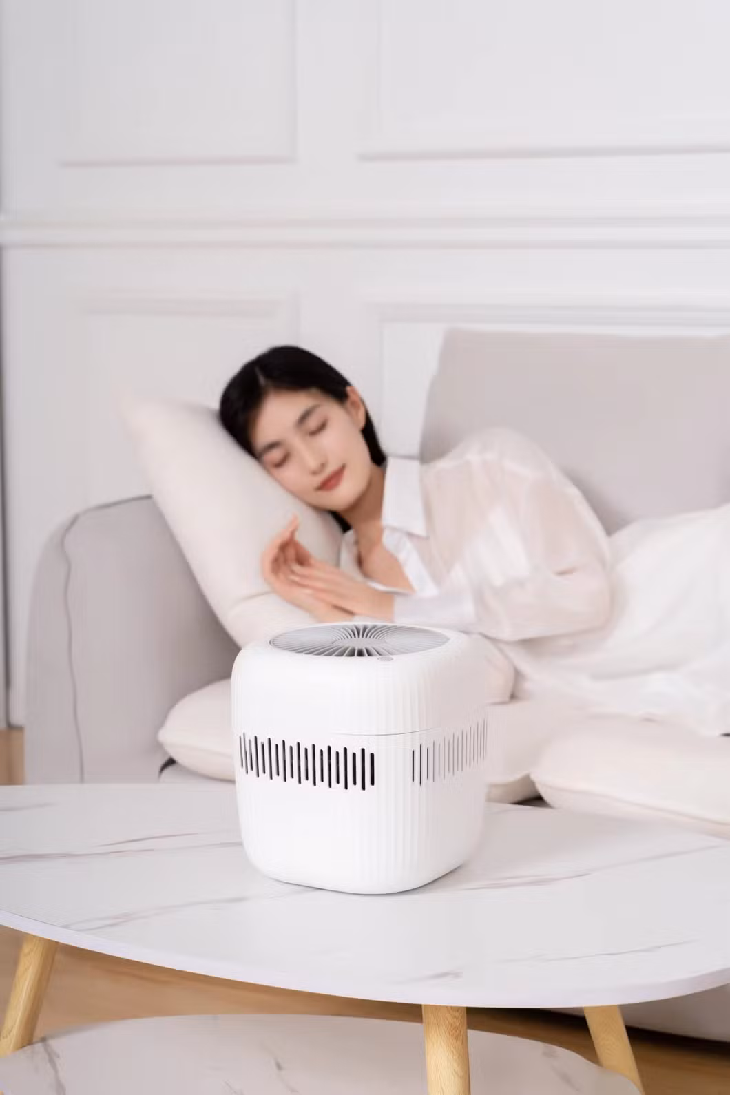 White 2.5L Large Capacity Portable Air Evaporative Humidifier With 1pc UV light
