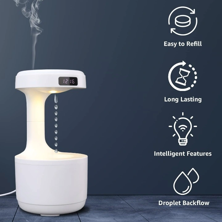 2023 New Design Hot Bedroom Cute Anti-Gravity Charger Included Cool Mist Humidifier