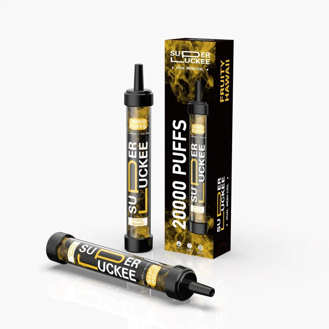 Shisha Style Super Luckee 20000 Puffs Disposable Vape Dual Mesh Coil Hot Selling in USA Dubai Vapes