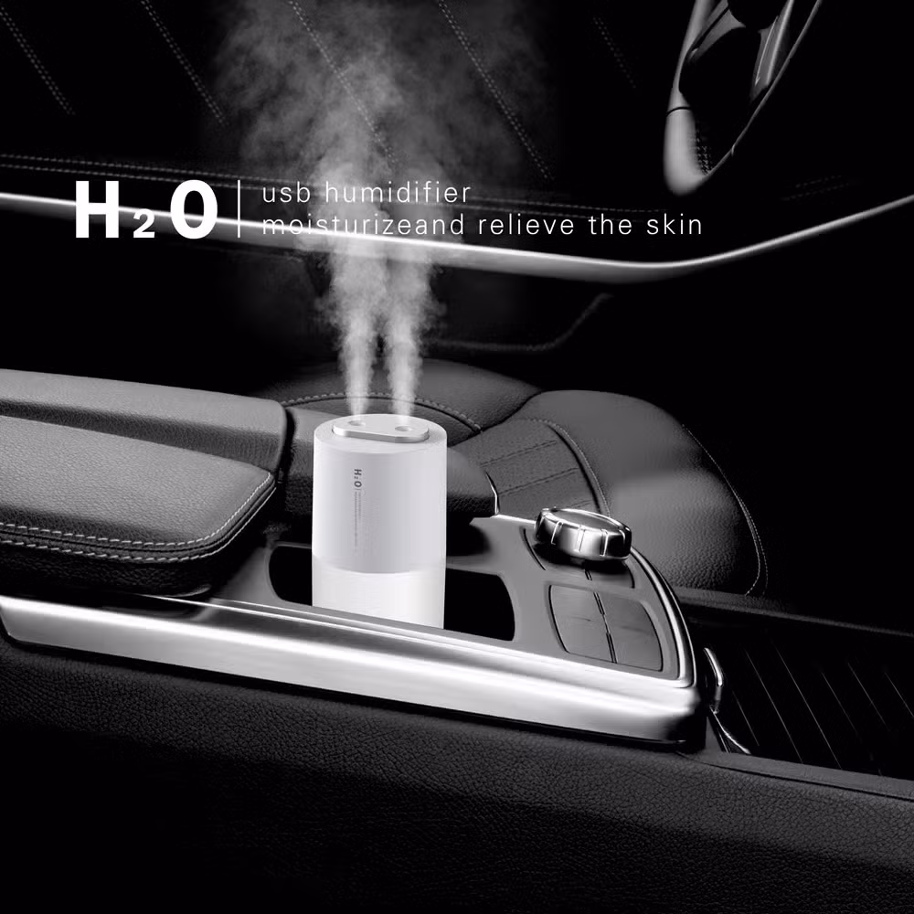 USB Battery Mini Personal Double Spray Diffuser Air Humidifier for Home Office Car Travel