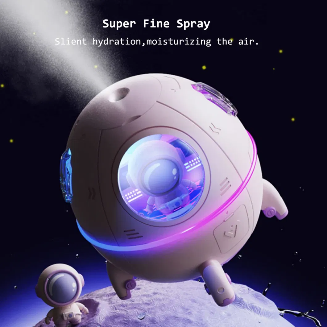 New Design Ultrasonic Cool Mist Portable Capsule Cute Baby Bedroom Humidifier