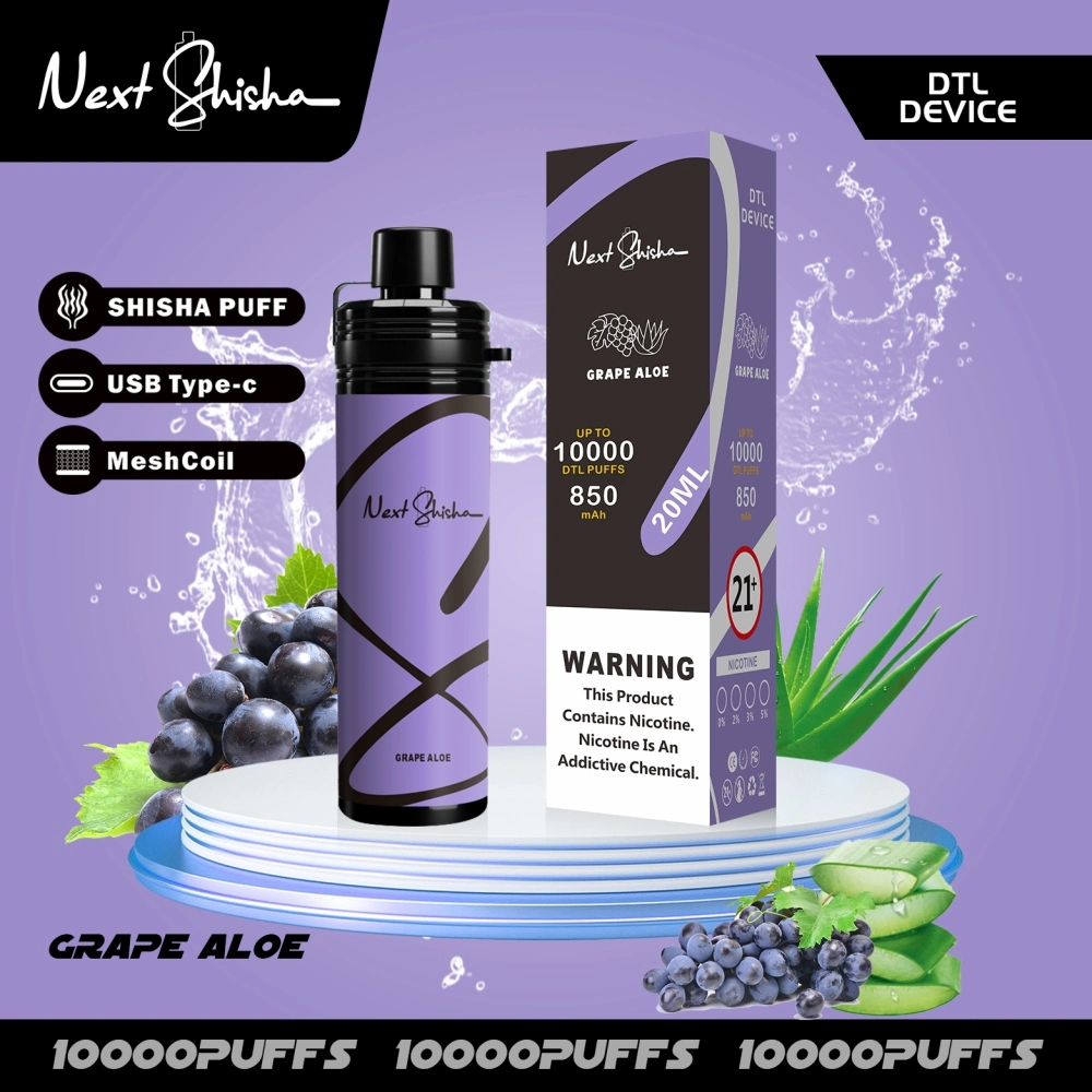 High Quality Next Shisha 10000 Puffs Crown Fakher Vaporizer Poco 10K electronic Cigarette 20ml Rechargeable Wape