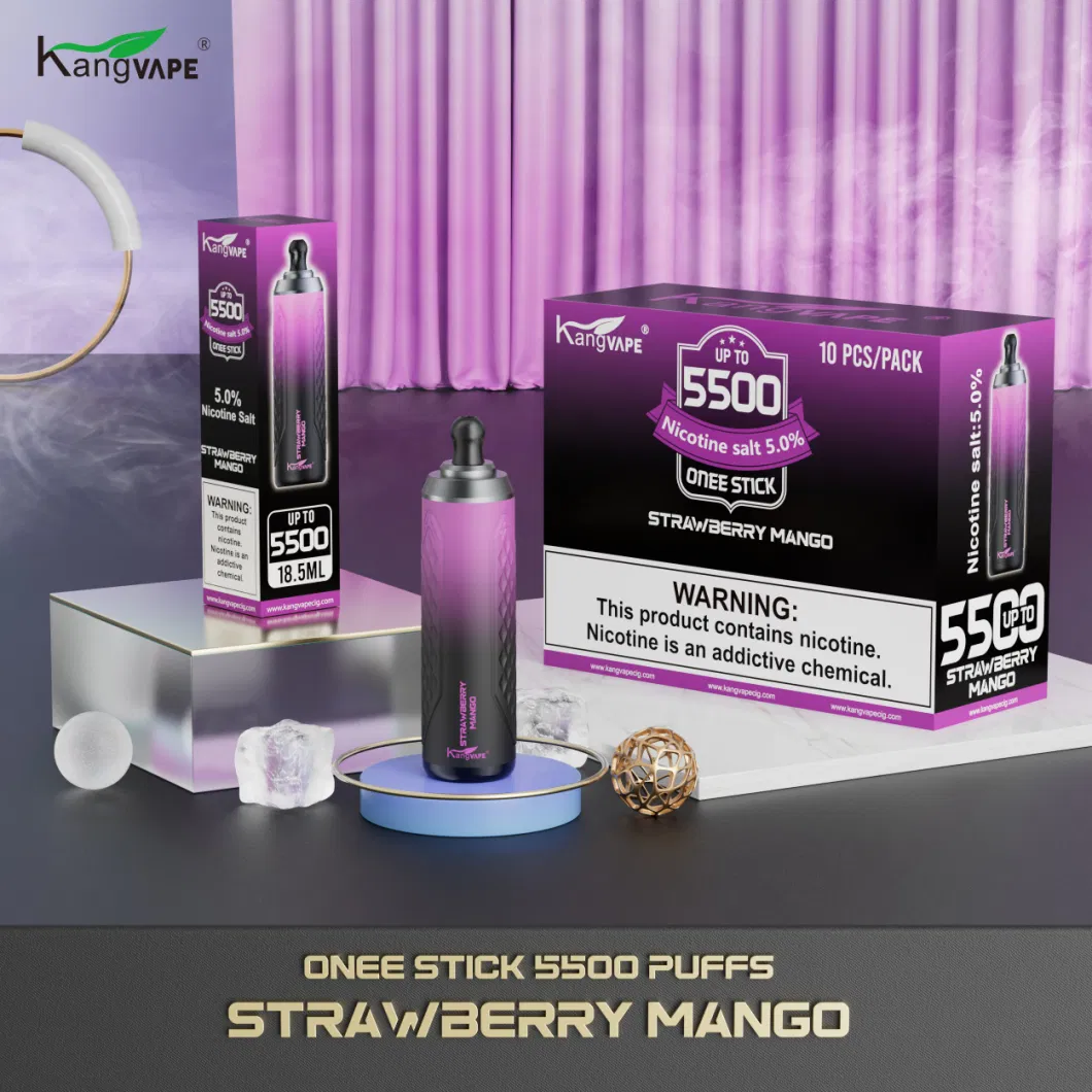 Hot Selling Wholesale 5500puffs Kangvape Tube Popular Design Vape Pen E-Cig