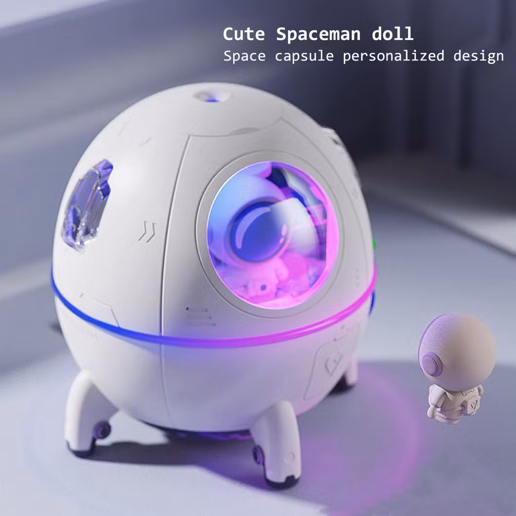 New Design Ultrasonic Cool Mist Portable Capsule Cute Baby Bedroom Humidifier