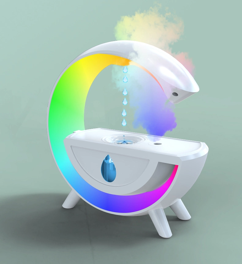 New Anti-Gravity Humidifier with Colorful Atmosphere Light for Household Use