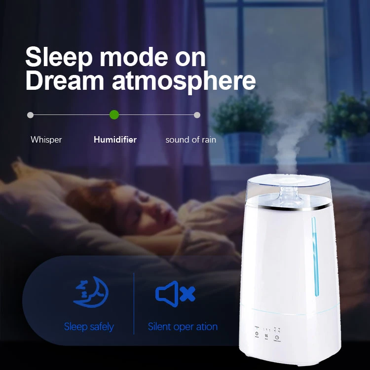 Original LED UV Lamp 4L Large Capacity Household Baby Bedroom Office Mute Ultrasonic Air Purifying Humidifier