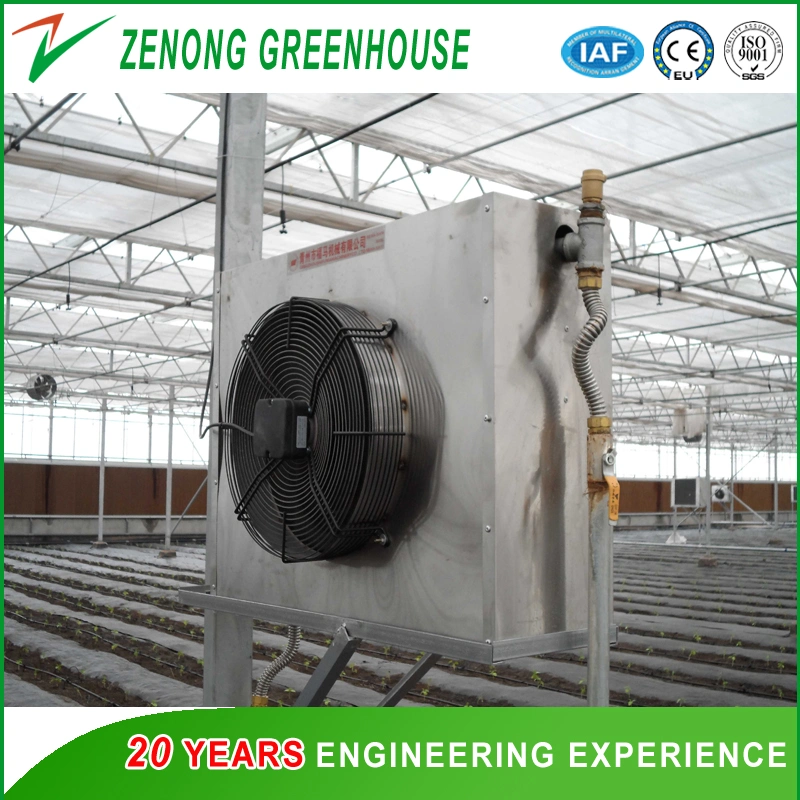 Glass Greenhouses with Heating Fan for Cold Area Vegetable/Flower Cultivation