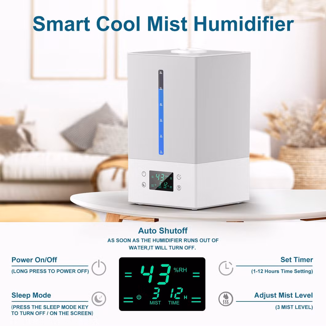 2023best Gift Bedroom Cool Mist Nursery Plants Large Room Humidifier
