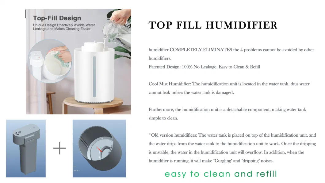 Home & Hotel Use Remote Control Flame LED Light Aroma Air Humidifier