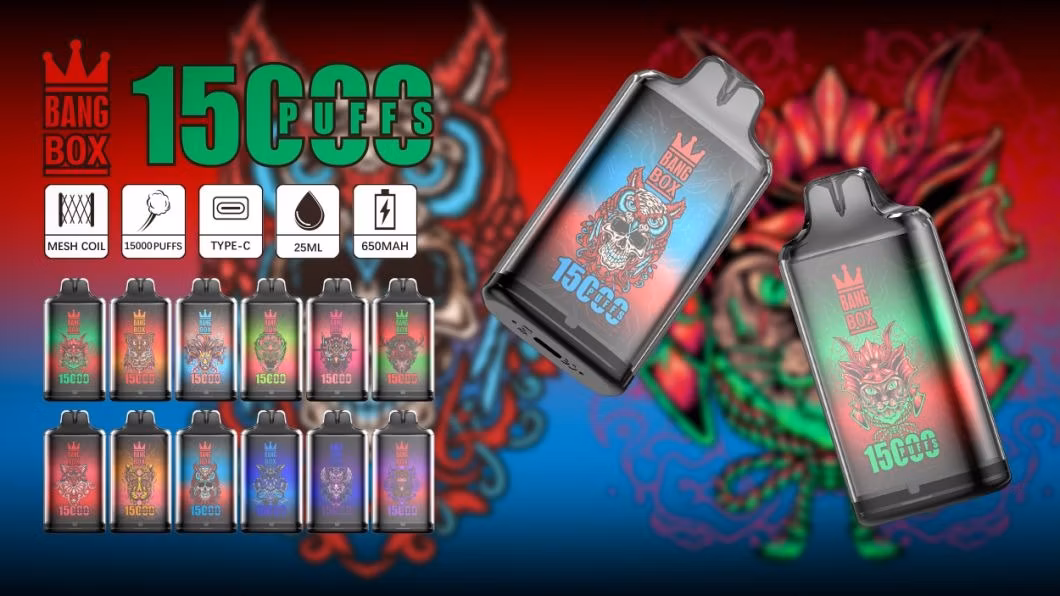 Bang King 15000 Puffs Disposable Vape Pen E Cigarette Hookah Shisha 25ml E Liquid 550 mAh Vaporizer Vaper Pod