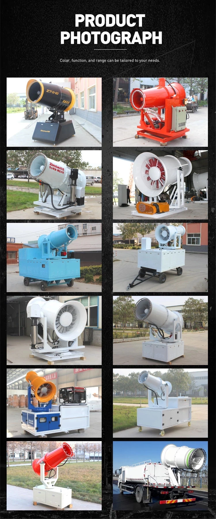 2020 Portable Dust Suppression Fog Cannon for Plant Diseases Prevention