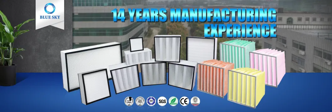 Factory Price 12X20X1 14X14X1 20X20X1 Merv 8 11 13 14 16 F6 F7 Cardboard Frame Pleated AC Furnace Air Filter for HVAC Systems