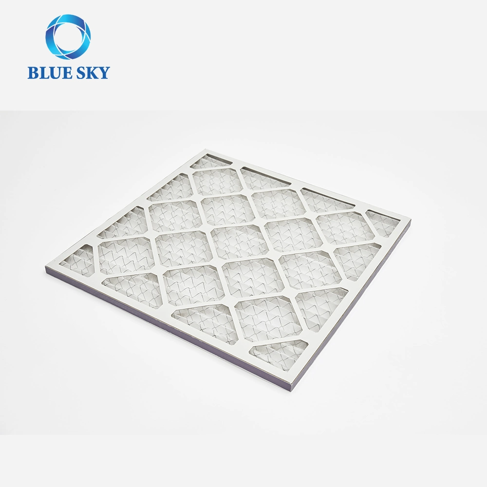Factory Price 12X20X1 14X14X1 20X20X1 Merv 8 11 13 14 16 F6 F7 Cardboard Frame Pleated AC Furnace Air Filter for HVAC Systems