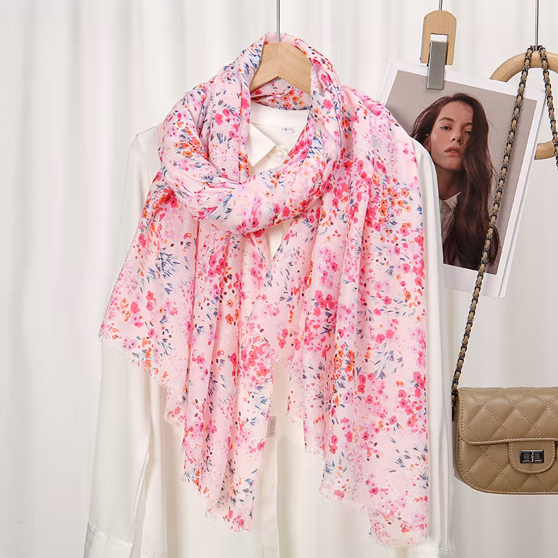 Hot Literature and Art Small Fresh Crushed Flower Temperament Scarf Female Popular Multifunctional Decoration Fashion Shawl