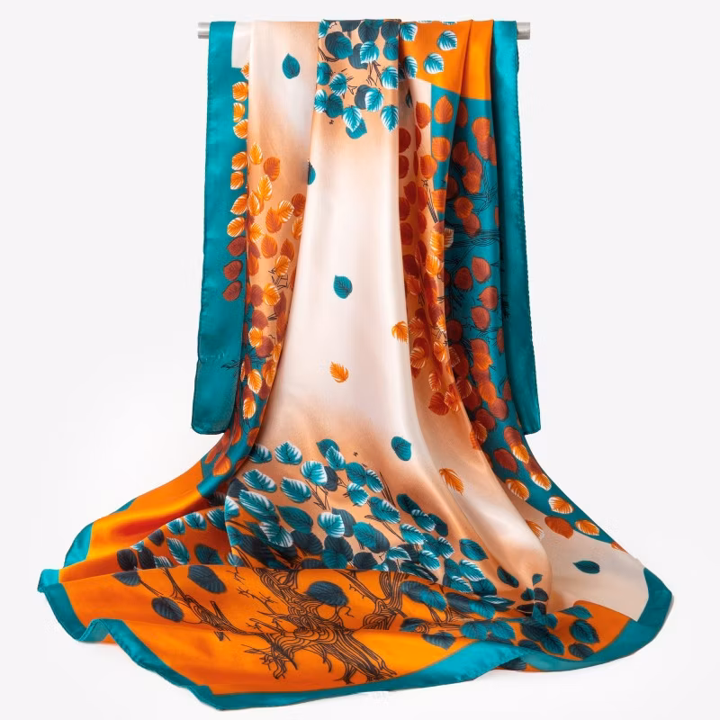 Simulated Silk Satin Scarf Head Scarf for Lady