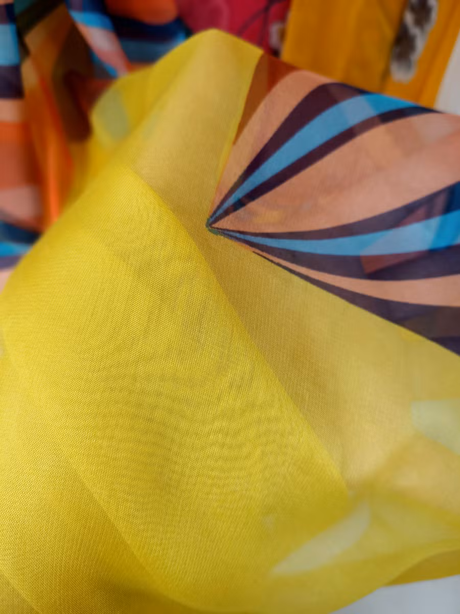 New Coming Supplier Wholesale Thin Voile Fabric Print Floral Wraps