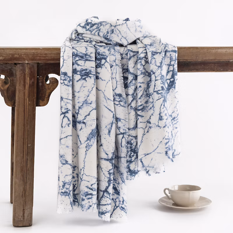 Stylish Four Colors Long Medium Thick Soft Scarf Leopard Eyelash Edge Shawl