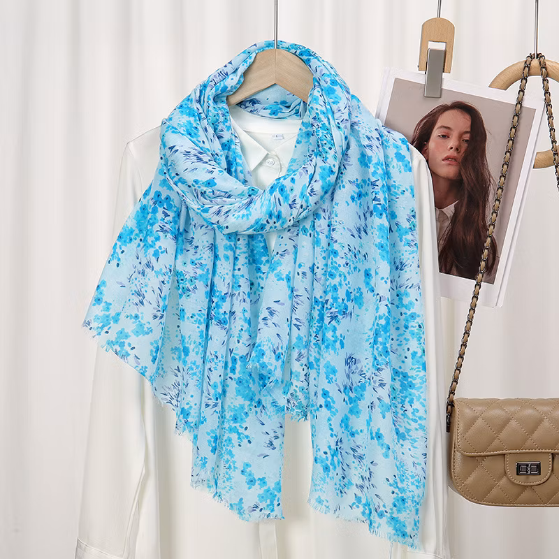 Hot Literature and Art Small Fresh Crushed Flower Temperament Scarf Female Popular Multifunctional Decoration Fashion Shawl