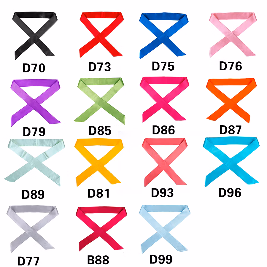 Fashion Edge Scarf Head Wear Frontal Wraps Ponytail Scarf Headband Hair Bands Silk Scarves Hair Accessories Custom Logo