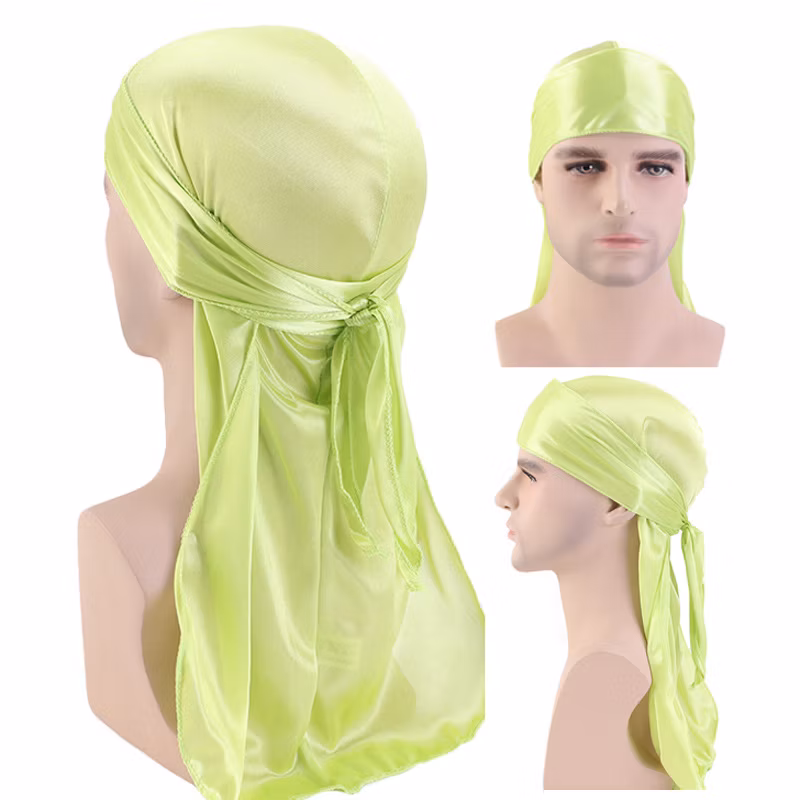 Multi-Color Silk Head Wrap Head Scarf for Men Women