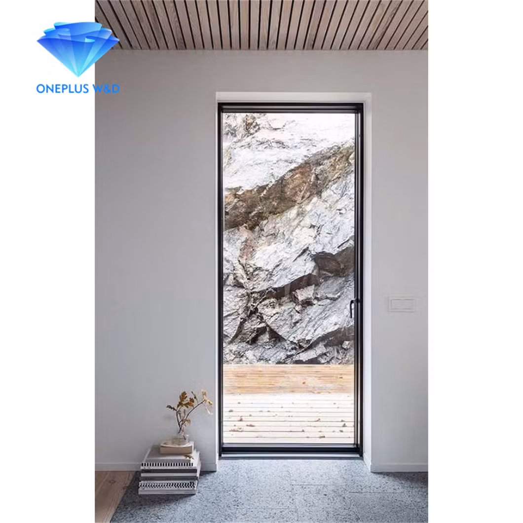 Home Modern Nordic Design Indoor Aluminium French Casement Swing Glass Door
